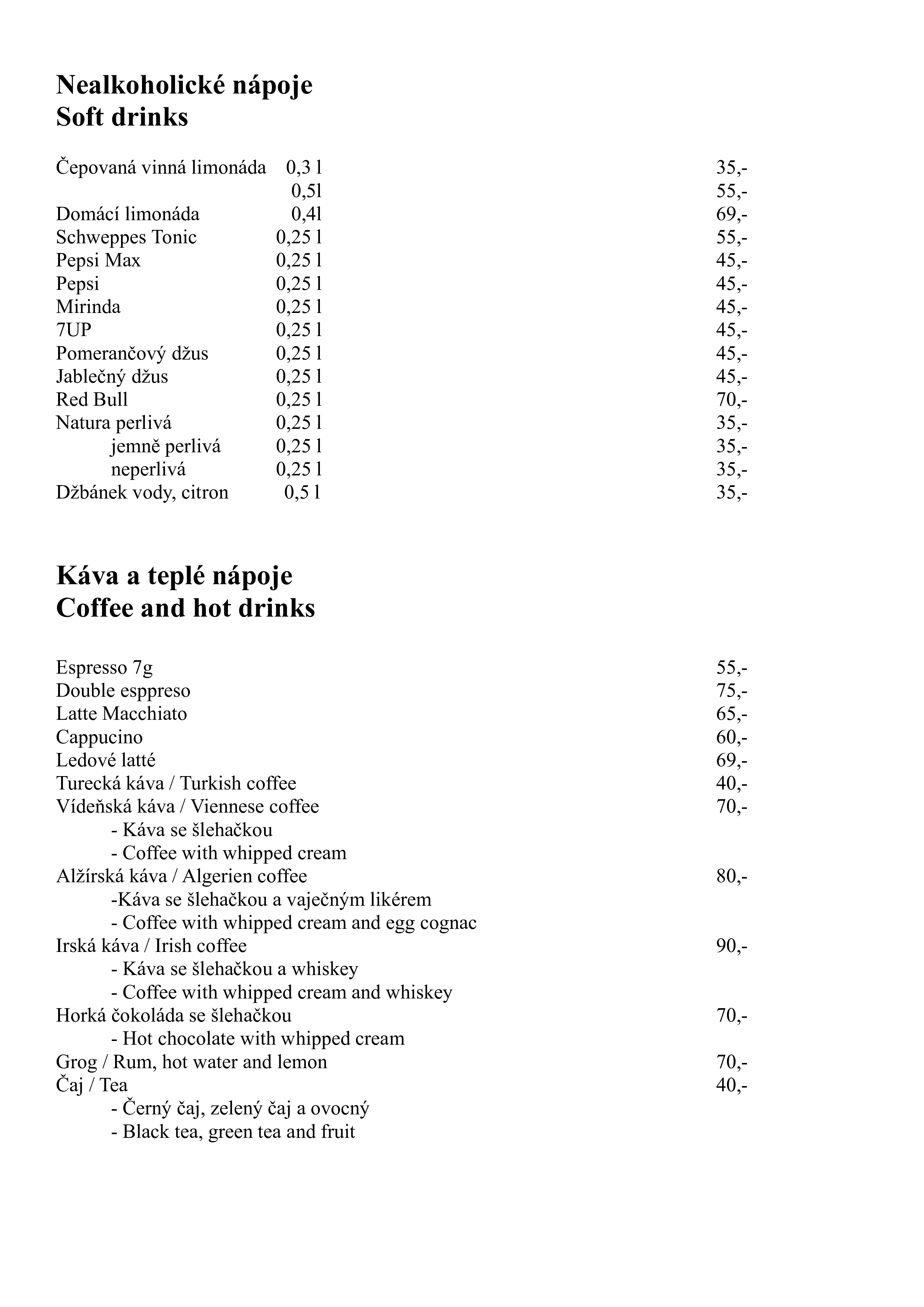 Nápojový lístek - stránka 3